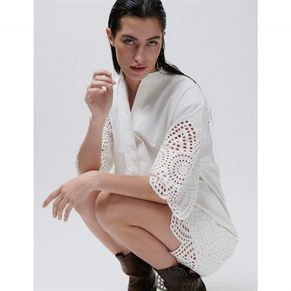 2NDDAY Kiwa Poplin Charm Kjole, Brilliant White